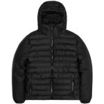Pánské Zimní bundy s kapucí Rains Nepromokavé Prodyšné v černé barvě v ležérním stylu z polyesteru ve velikosti L podšité ve slevě 