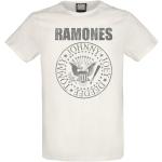 Ramones - Amplified Collection - Vintage Shield - Tričko - bílá