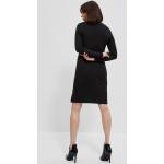 Dámské Mini šaty Moodo v černé barvě v elegantním stylu z polyesteru ve velikosti S s dlouhým rukávem ve slevě 