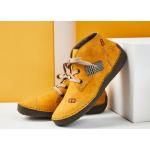 Dámské Zimní kotníkové boty Rieker v žluté barvě s výškou podpatku do 3 cm na zimu 