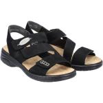 Dámské Kožené sandály Rieker v černé barvě z kůže ve velikosti 39 na léto 