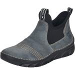 Dámské Kotníčkové boty na podpatku Rieker v černé barvě z koženky ve velikosti 40 Standartní s výškou podpatku do 3 cm 