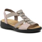 Dámské Kožené sandály Rieker v šedé barvě z kůže ve velikosti 38 na léto 