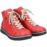 Dámské Kotníkové boty Rieker v červené barvě v moderním stylu ve velikosti 39 