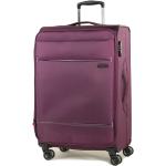 Textilní kufry Rock ve fialové barvě z látky s rozšířitelným objemem o objemu 76 l 