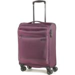 Textilní kufry Rock ve fialové barvě z látky s integrovaným zámkem o objemu 30 l 