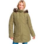 Dámské Zimní bundy s kapucí Roxy Ellie Nepromokavé Prodyšné v elegantním stylu z polyesteru ve velikosti L ve slevě 