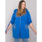 Dámské Krajkové šaty FashionHunters v modré barvě z bavlny ve velikosti Onesize ve slevě 