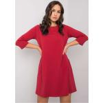 Dámské Krajkové šaty FashionHunters v bordeaux červené z bavlny ve velikosti L ve slevě 