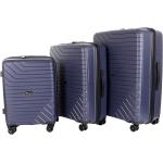 Textilní kufry v tmavě modré barvě o objemu 102 l 