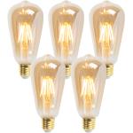 LED žárovky ve zlaté barvě ze skla kompatibilní s E27 