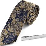Pánské Spony na kravatu Trendhim ve stříbrné barvě v elegantním stylu s mozaikovým vzorem 