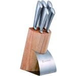 Kuchyňské nože Bergner v šedé barvě z nerezové oceli 6 ks v balení sety 