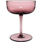Sklenice na šampaňské Villeroy & Boch Like v růžové barvě v elegantním stylu z krystalu 
