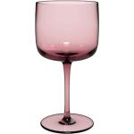 Sklenice na víno Villeroy & Boch Like v růžové barvě v elegantním stylu z krystalu 