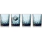 Sklenice na whisky v modré barvě v elegantním stylu ze skla vhodné do myčky nadobí sety 