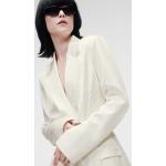 Dámská  Jarní a podzimní móda Karl Lagerfeld v bílé barvě ze saténu 