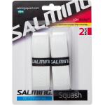 Gripy na squash Salming v bílé barvě 