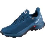 Pánské Běžecké boty Salomon Alphacross v modré barvě Gore-texové ve slevě 