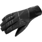 Pánské Kožené rukavice Salomon Prodyšné v černé barvě v minimalistickém stylu z koženky 