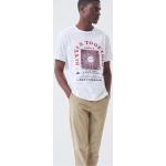 Pánská  Trička s potiskem Salsa Jeans v bílé barvě z bavlny ve velikosti XXL plus size 