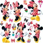 Samolepky na zeď lidé v elegantním stylu s motivem Mickey Mouse a přátelé Minnie Mouse s motivem myš ve slevě 