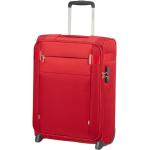 Textilní kufry Samsonite Upright v červené barvě z látky na dvou kolečkách o objemu 42 l 