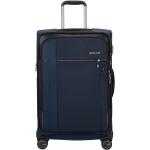 Textilní kufry Samsonite Spectrolite v modré barvě v lakovaném stylu z polyuretanu na čtyřech kolečkách o objemu 87 l 