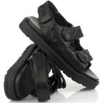 Dámské Kožené sandály Karl Lagerfeld v černé barvě z kůže na léto 
