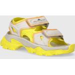 Dámské Pantofle na platformě adidas Adidas by Stella McCartney v žluté barvě z látky ve velikosti 40,5 na suchý zip na léto 