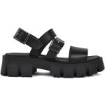 Dámské Sandály na klínku Altercore v černé barvě ve velikosti 41 veganské ve slevě na léto 