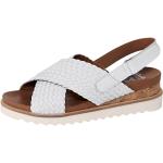 Dámské Kožené sandály Ara v bílé barvě z hladké kůže s výškou podpatku 5 cm - 7 cm na léto 