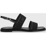 Dámské Designer Kožené sandály Calvin Klein v černé barvě z kůže ve velikosti 40 na léto 