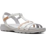 Dámské Kožené sandály Clarks v bílé barvě z kůže ve velikosti 36 na léto 