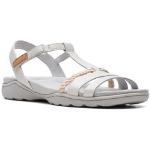 Dámské Kožené sandály Clarks v bílé barvě z kůže ve velikosti 39 na léto 