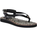 Dámské Designer Kožené sandály Coach v černé barvě z kůže ve velikosti 37 ve slevě na léto 
