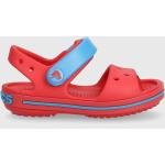 Dívčí Gumové sandály Crocs Crocband v červené barvě z gumy ve velikosti 35 na léto 