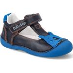 Chlapecké Kožené sandály D.D.step v modré barvě z kůže ve velikosti 21 na léto 