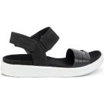 Dámské Kožené sandály Ecco Flowt v černé barvě z kůže ve velikosti 35 na léto udržitelná móda 