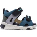 Chlapecké Kožené sandály Ecco Mini Stride v modré barvě z kůže ve velikosti 19 ve slevě na léto udržitelná móda 