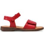 Dívčí Kožené sandály Froddo v červené barvě z kůže ve velikosti 25 ve slevě na léto 