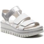 Dámské Vycházkové sandály Gabor ve stříbrné barvě na léto 