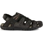 Pánské Kožené sandály Geox v černé barvě z kůže ve velikosti 46 prodyšné na léto 