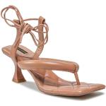 Dámské Kožené sandály Gino Rossi v hnědé barvě z kůže ve velikosti 36 na léto 