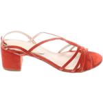 Dámské Sandály na podpatku v červené barvě ve velikosti 39 na léto 