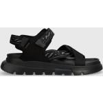 Pánské Páskové sandály HUGO v černé barvě z gumy ve velikosti 46 na léto 