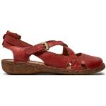 Dámské Vycházkové sandály Josef Seibel v červené barvě ve velikosti 41 na léto 