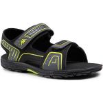 Chlapecké Kožené sandály Kappa v černé barvě z koženky ve velikosti 40 veganské ve slevě na léto 