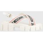 Dámské Designer Kožené sandály Moschino Love Moschino v bílé barvě z kůže ve velikosti 41 na léto 