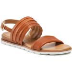 Dámské Vycházkové sandály Marco Tozzi v hnědé barvě ve velikosti 36 ve slevě na léto 